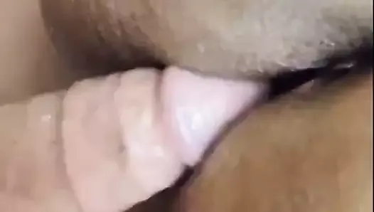 Arab grandmother enjoys loving moments.